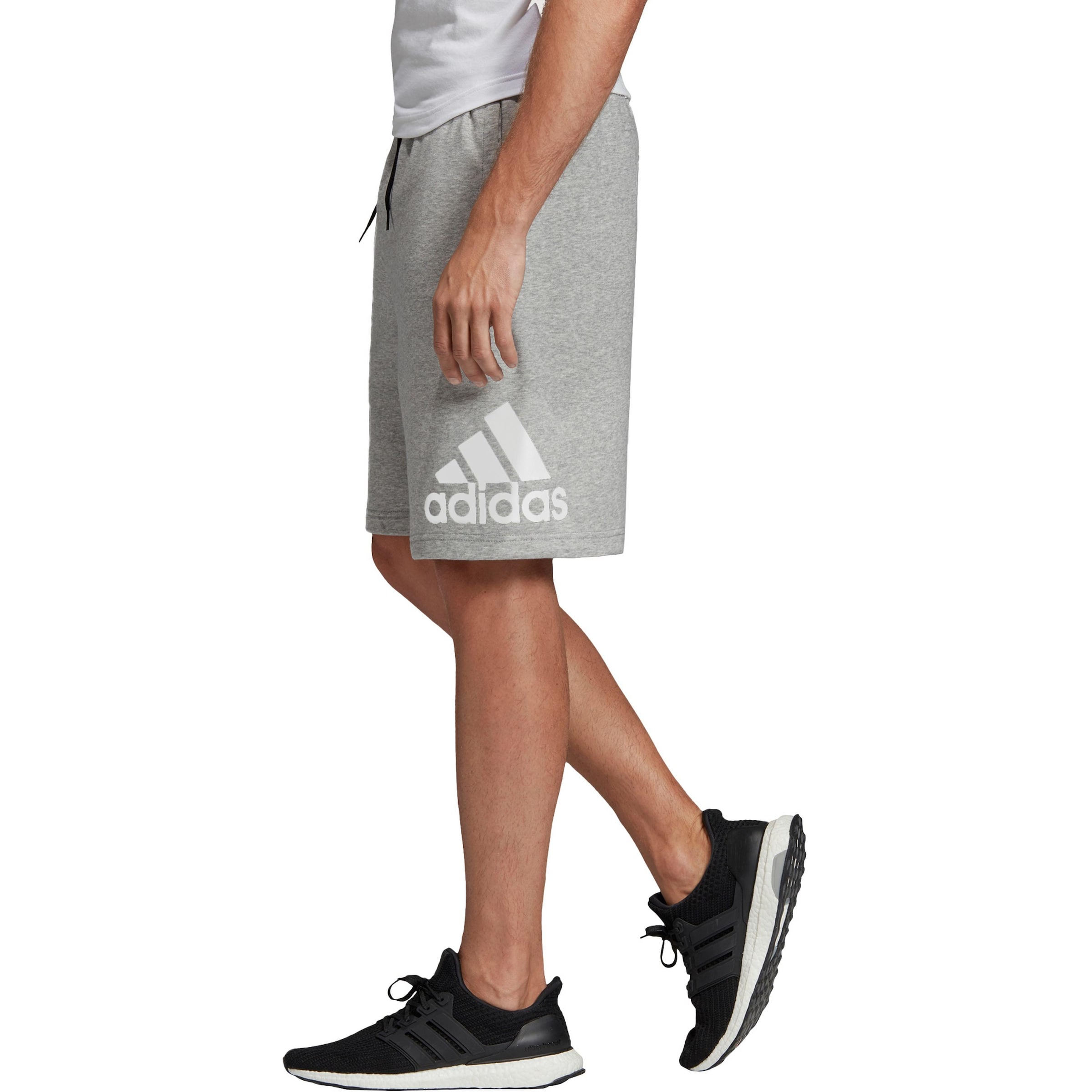 ADIDAS SPORTSWEAR Loose fit Sports trousers 'Must Haves Badge Of Sports' in Grey