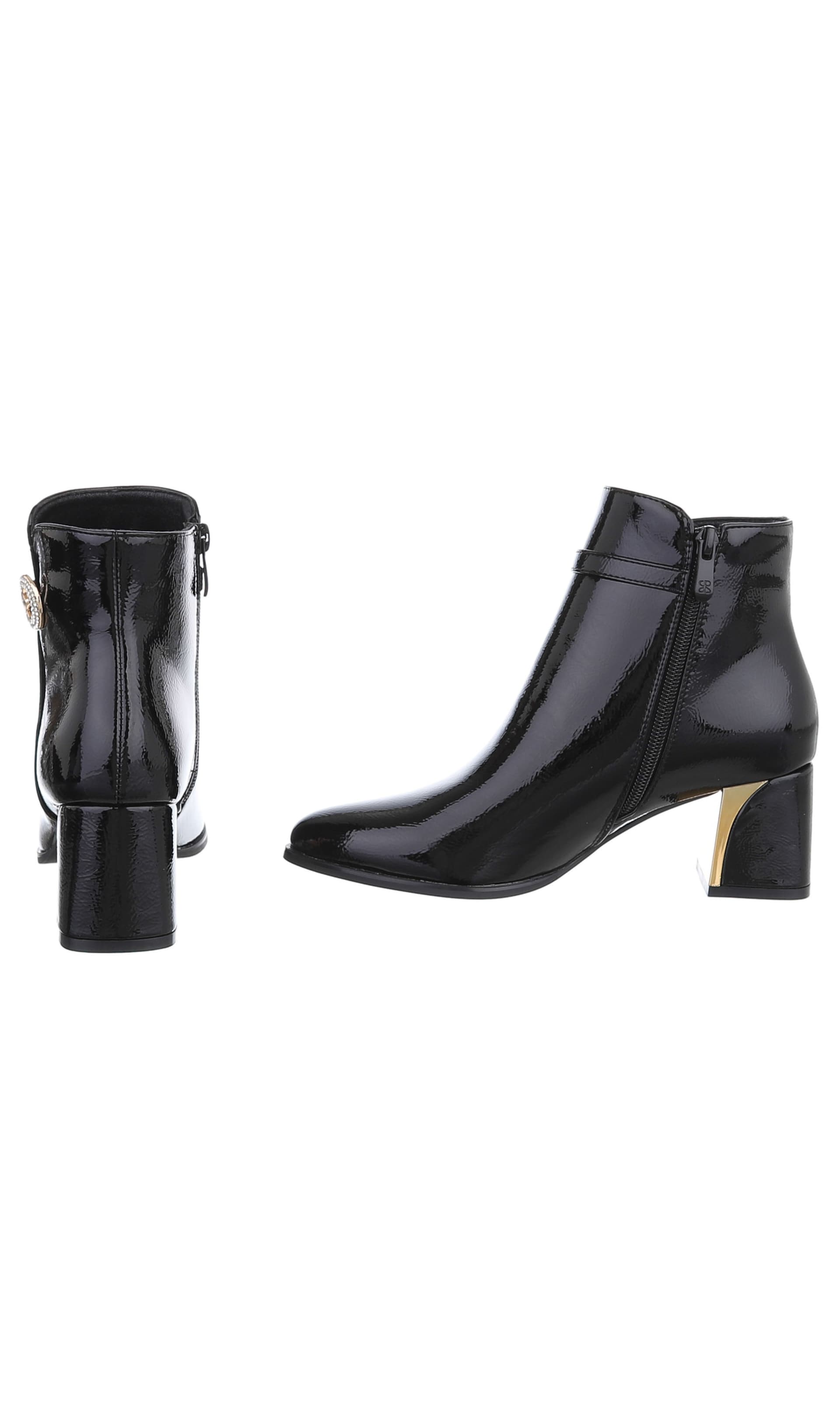 Ital-Design Stiefelette in Schwarz