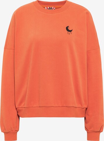 Sweat-shirt myMo ROCKS en orange : devant