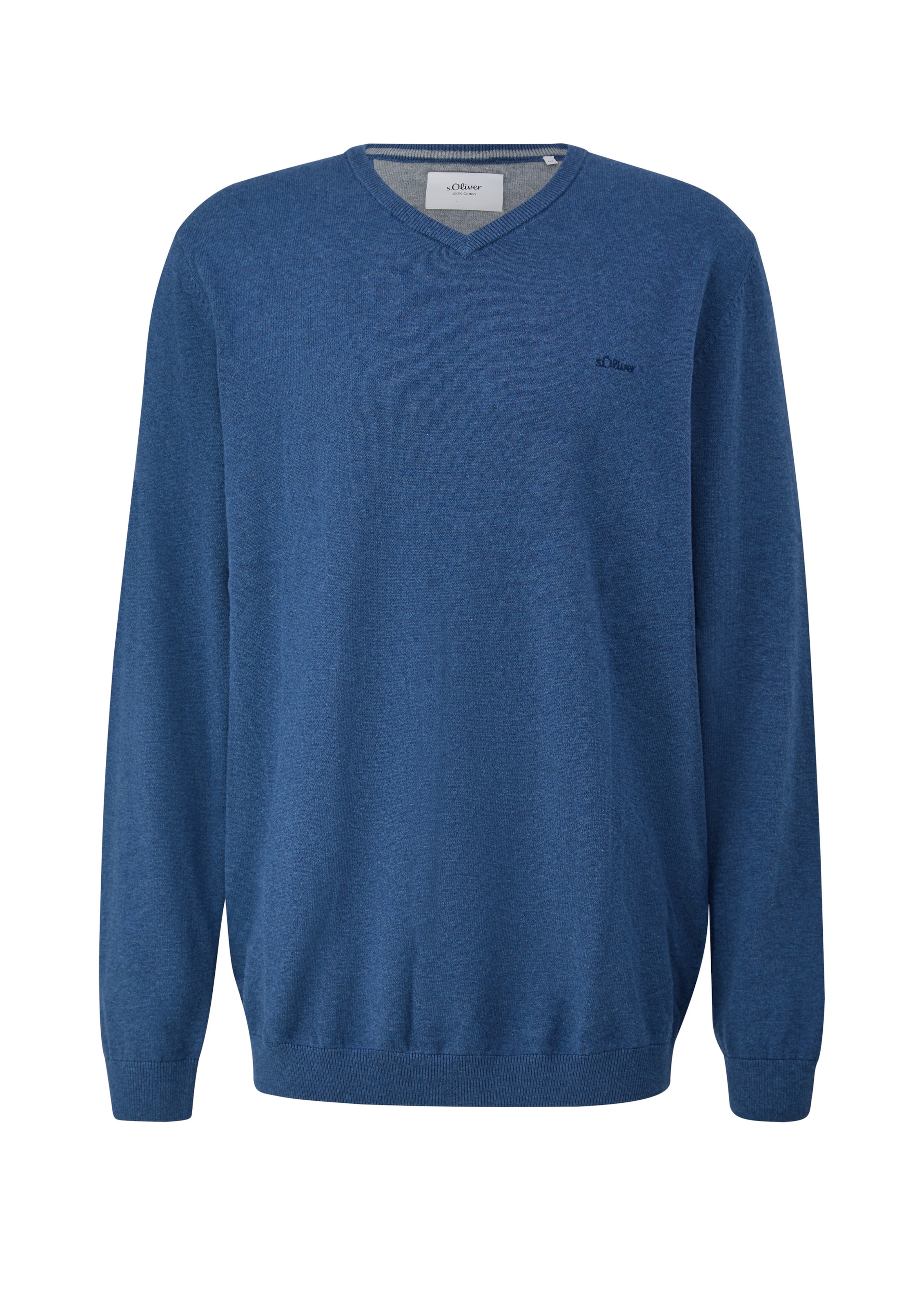 s.Oliver Men Big Sizes Pullover in Blau: Vorderseite