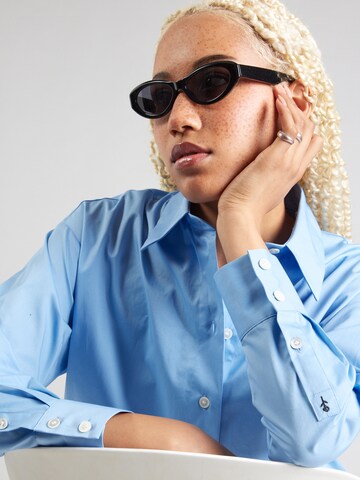 Chemisier 'Schwarze Rose' SEIDENSTICKER en bleu