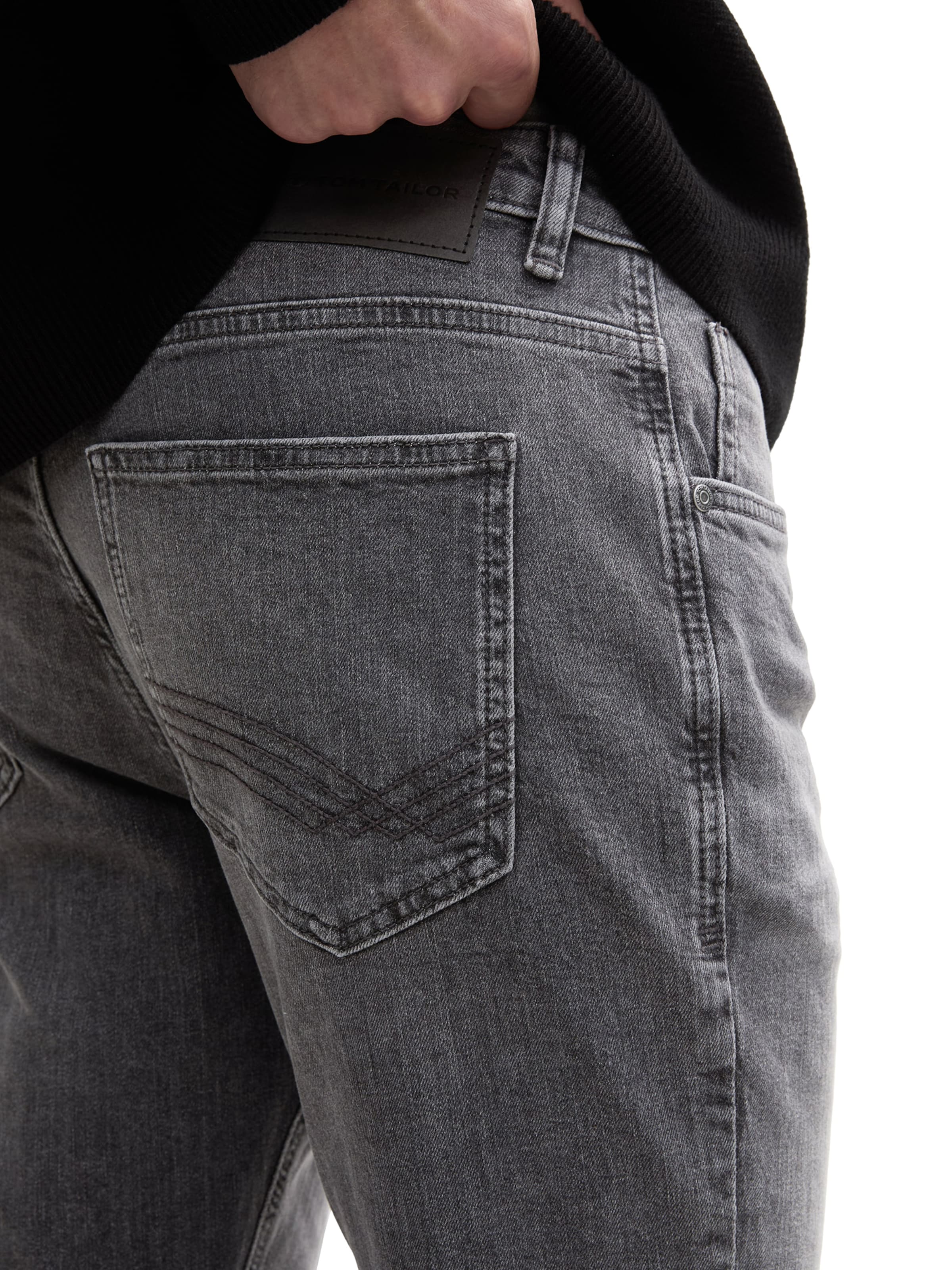 TOM TAILOR Slimfit Farkut 'Josh' värissä harmaa