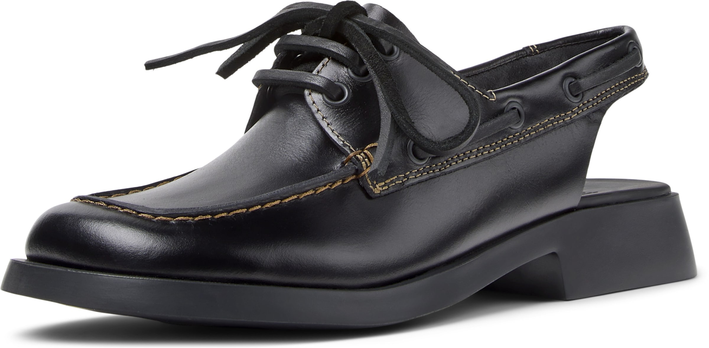 CAMPER Mokassin 'Dana' in Schwarz: Vorderseite