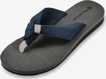 Brasileras - Zapatos para playa y agua 'Nudo' en azul: frente