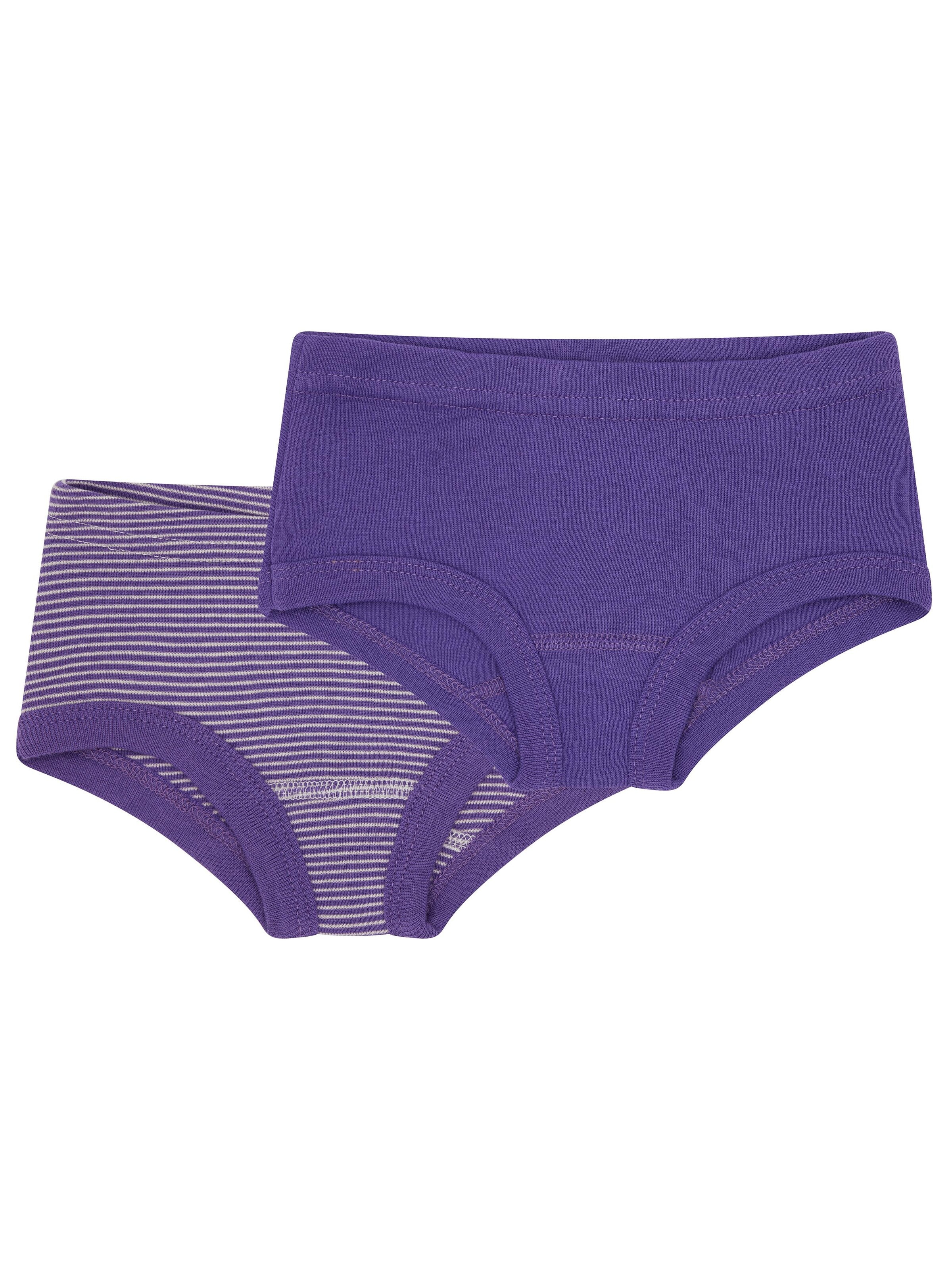 loud + proud Underpants in Purple: front