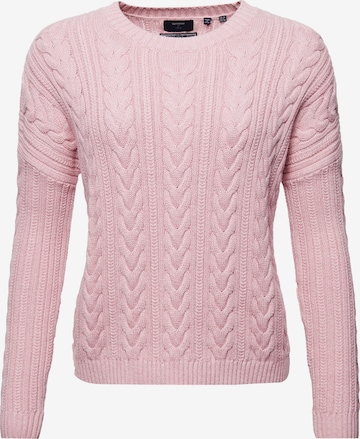 Superdry Sweater in Pink: front