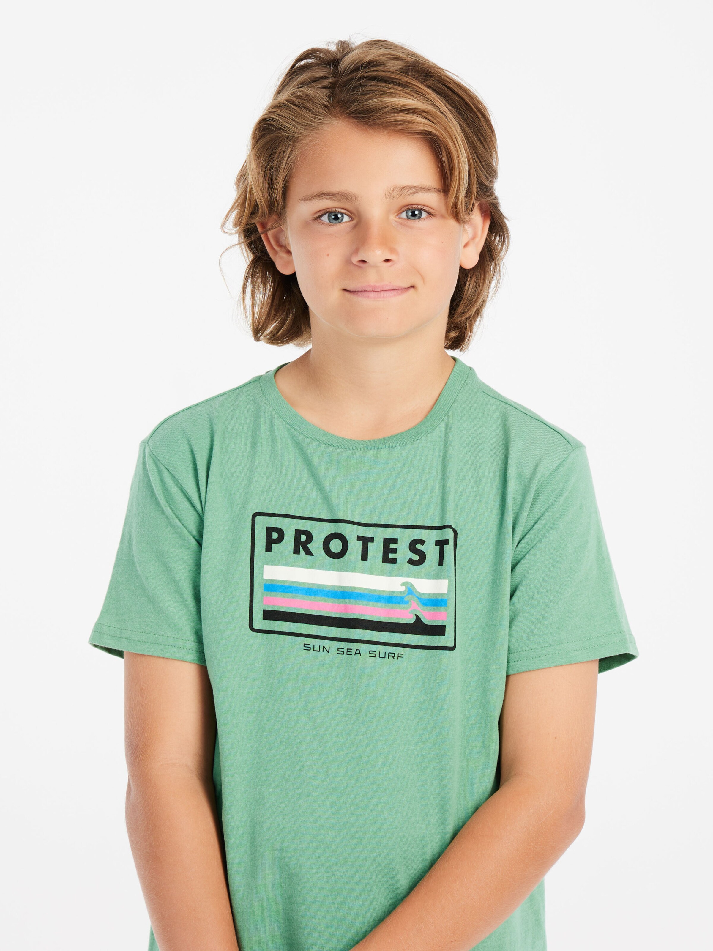 PROTEST Shirt 'PRTMarius JR'‌‌‌‌ in Grün