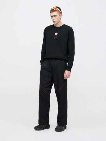 Bluză de molton de la Jordan pe negru