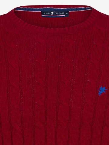 DENIM CULTURE Sweater 'Jeffrey' in Red