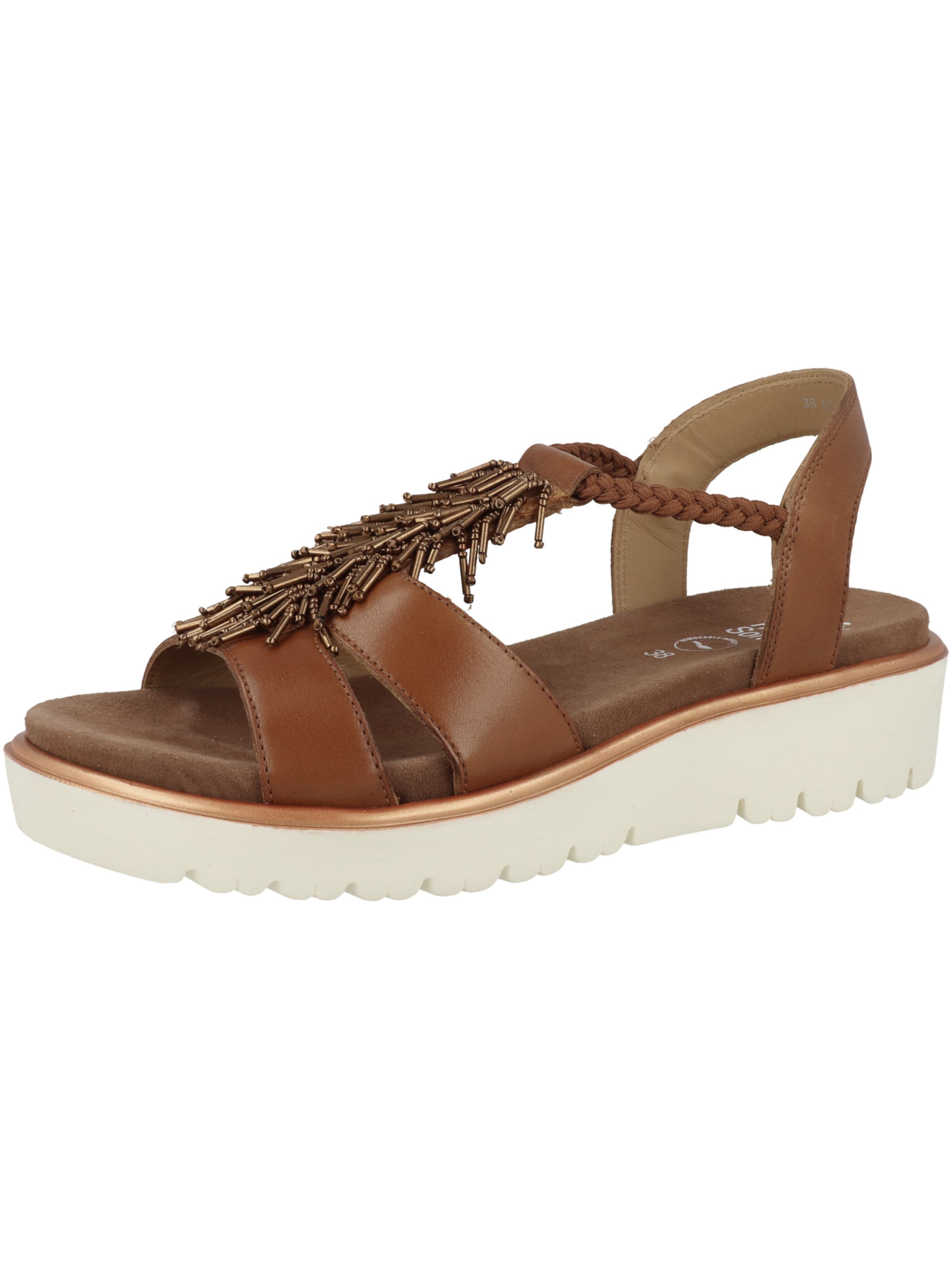 ARA Sandalen met riem in Bruin: voorkant