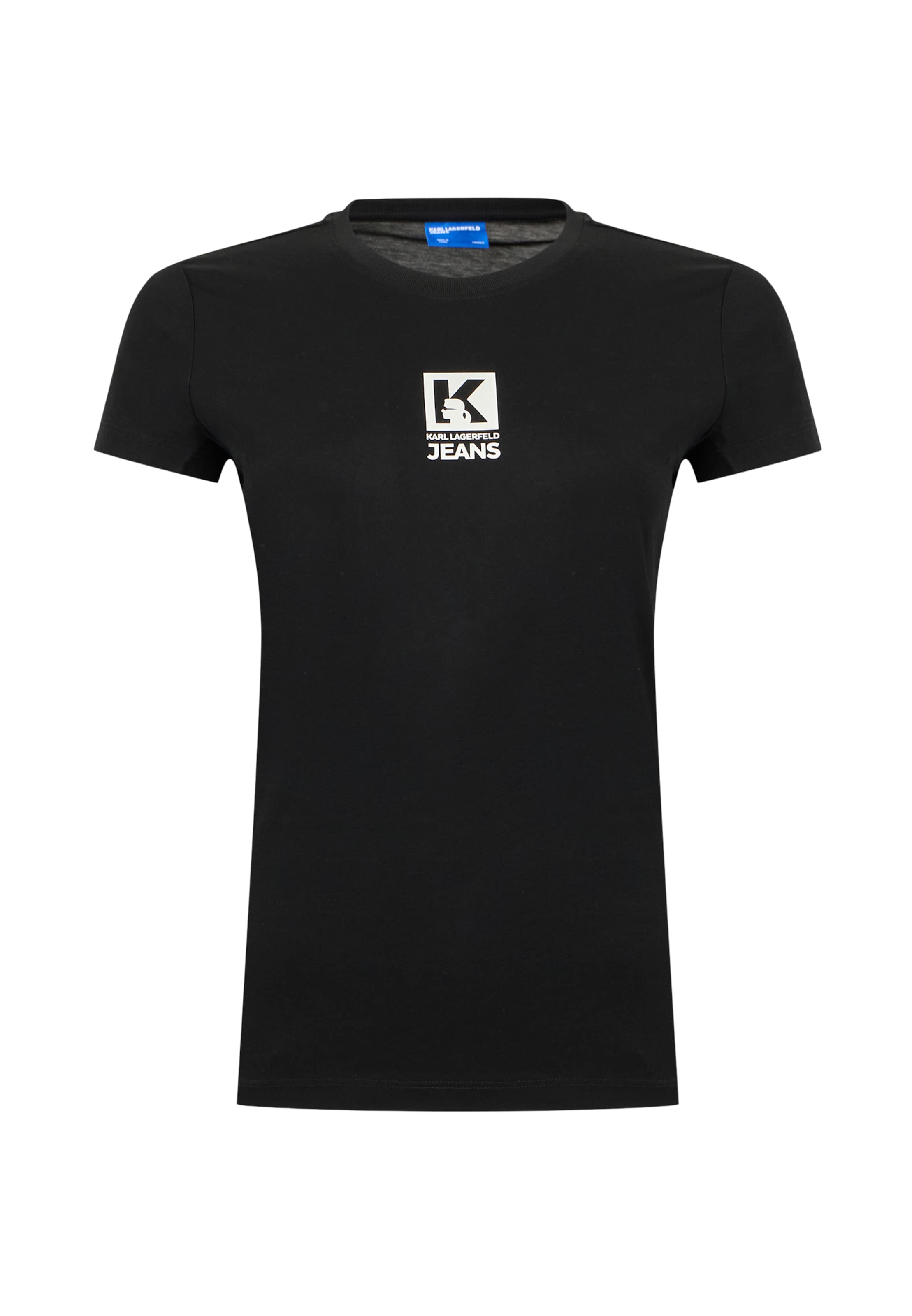 KARL LAGERFELD JEANS Póló - fekete: elől