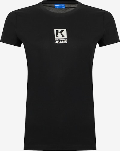KARL LAGERFELD JEANS Majica veličine XS u crna / bijela, Pregled proizvoda