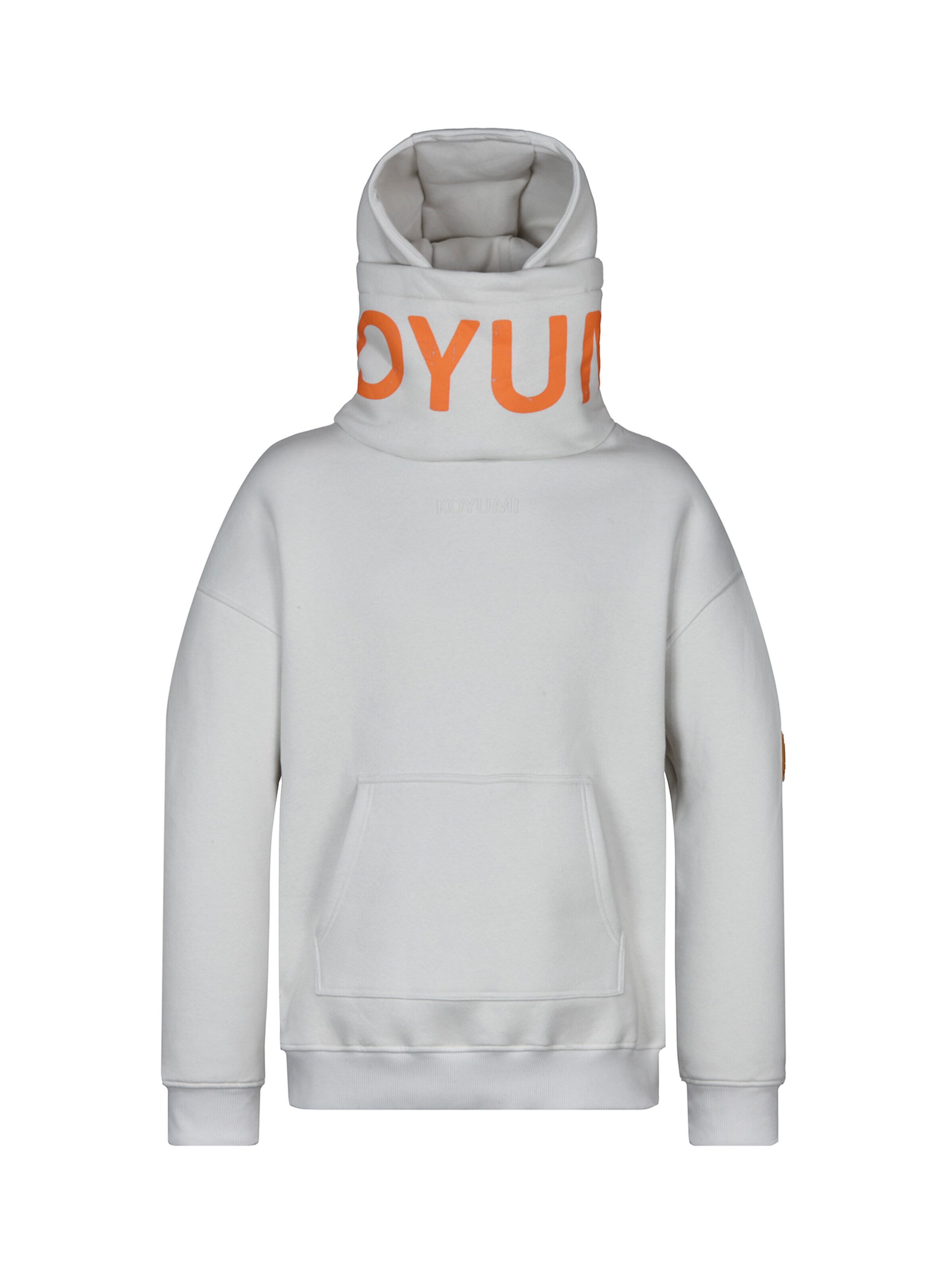 Koyumi Sweatshirt 'Break Your Neck' in Grey: front