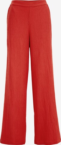 WE Fashion Flared Trousers in Red: front