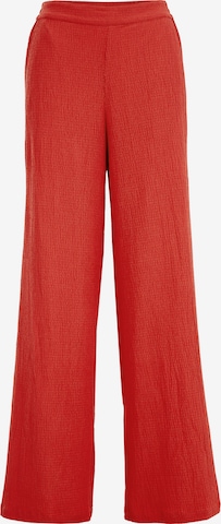WE Fashion Flared Trousers in Red: front