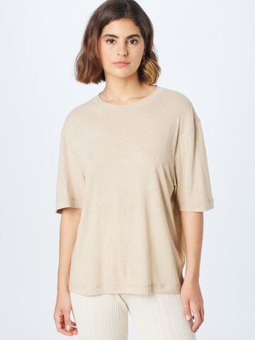 Gina Tricot Shirt 'Ester' in Beige: voorkant