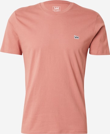 Lee T-shirt 'SS PATCH LOGO TEE' i rosa: framsida