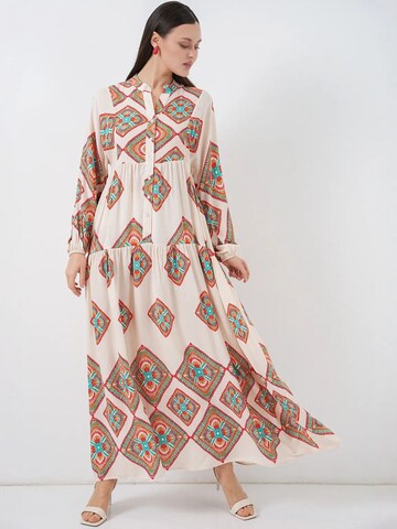 Bigdart Jurk in Beige
