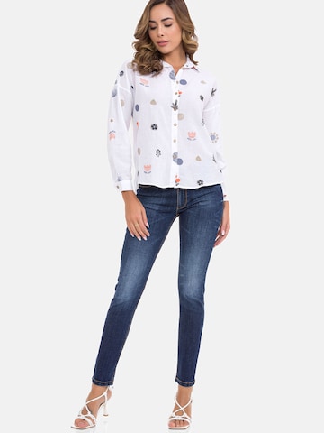 CIPO & BAXX Blouse 'WH130' in Wit