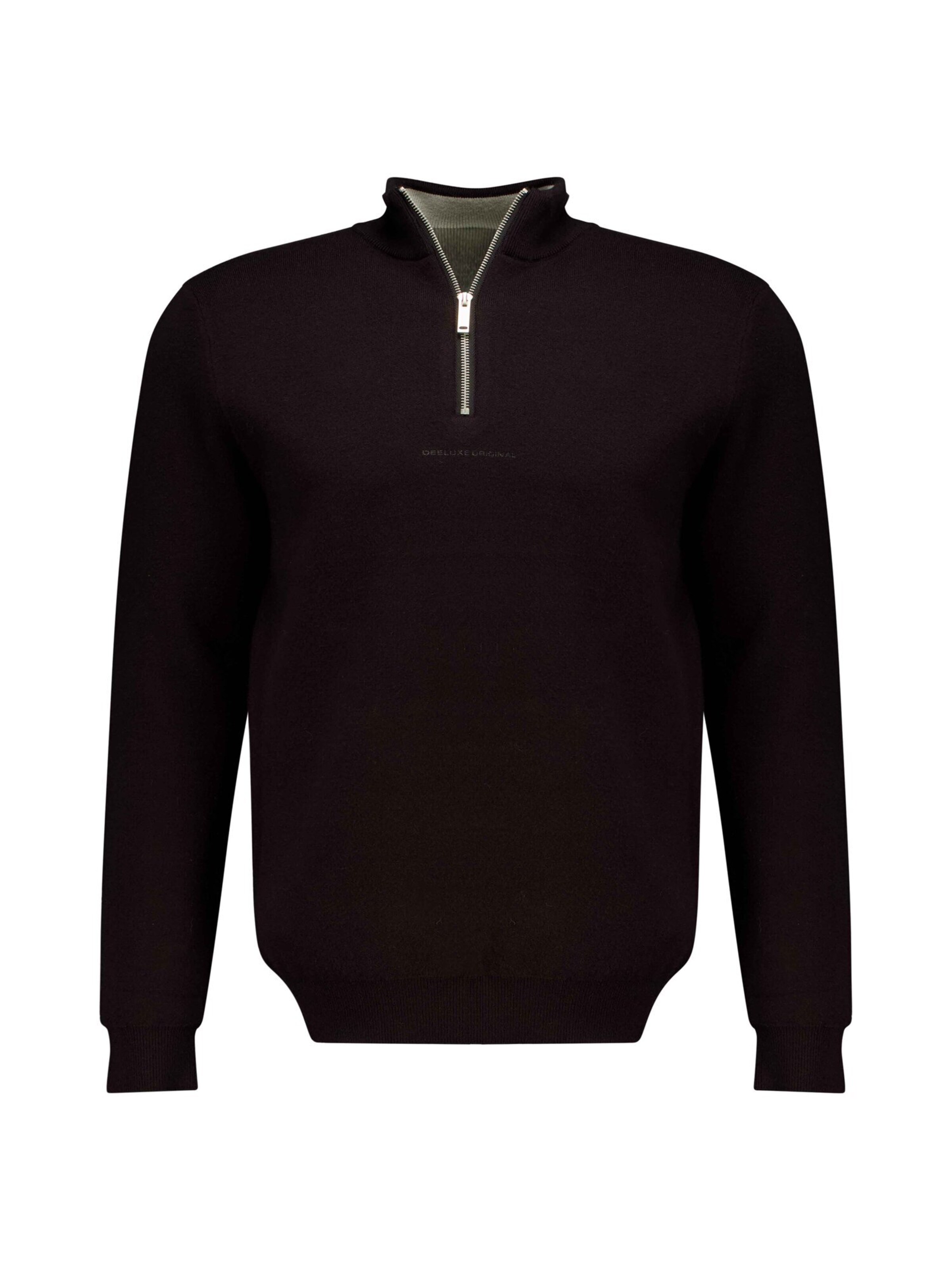 Deeluxe Pullover 'BURGOS' in Schwarz: Vorderseite