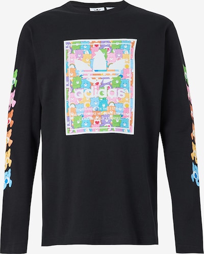 ADIDAS ORIGINALS Majica 'Care Bear' veličine XS u svijetlosiva / narančasta / roza / crna, Pregled proizvoda