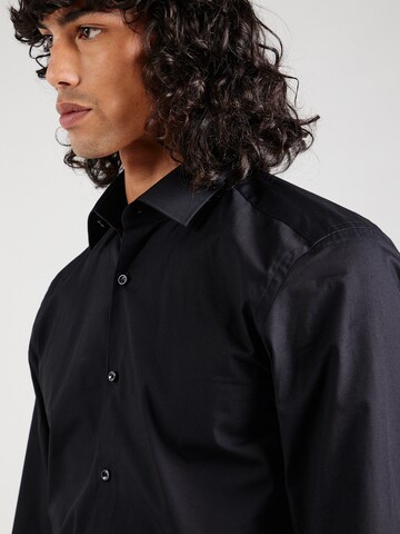 HUGO Slim Fit Hemd 'Jenno' in Schwarz