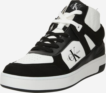 Sneaker alta di Calvin Klein Jeans in bianco: frontale