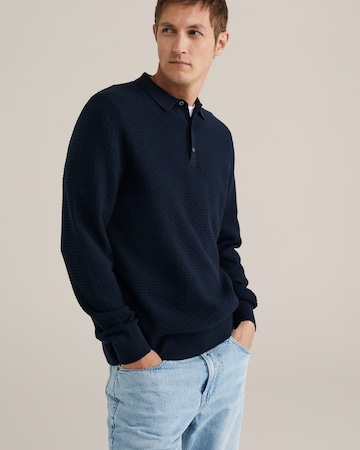 WE Fashion Свитер в Синий: спереди