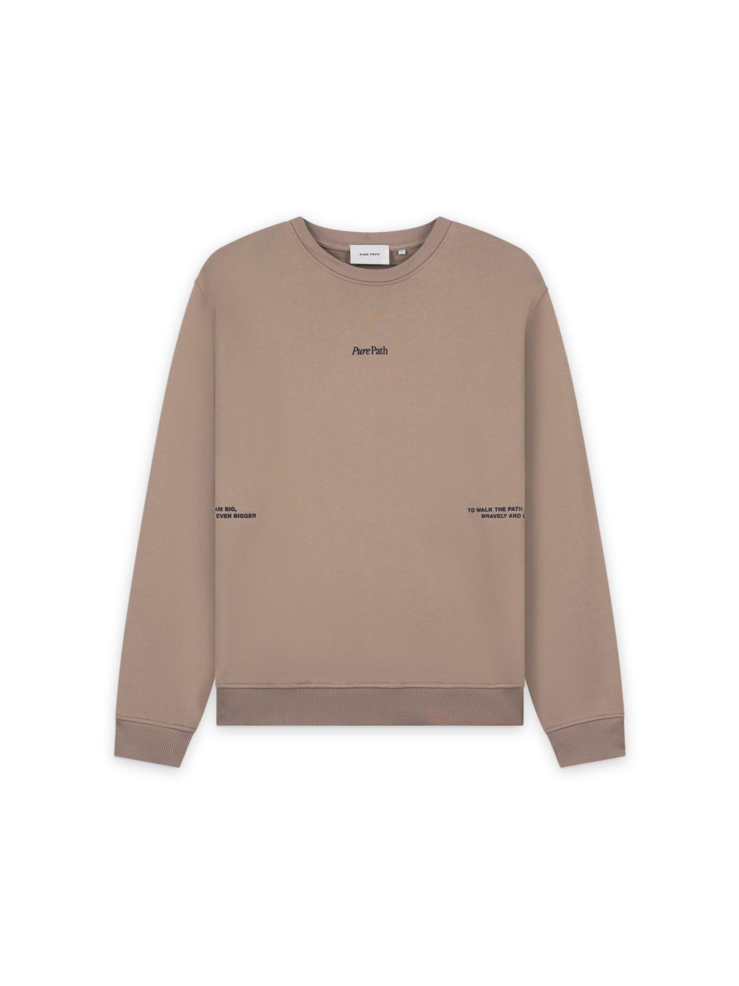 Pure Path Sweatshirt in Grey: front