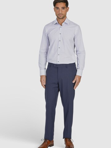 HECHTER PARIS Regular Pleated Pants in Blue