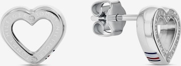 Cercei 'TOGGLE HEART' de la TOMMY HILFIGER pe argintiu: față