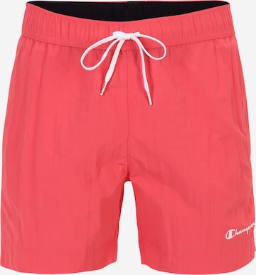 Champion Authentic Athletic Apparel Regular Badeshorts in Pink: predná strana