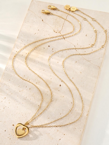 Hey Happiness Ketting 'Connected Mother and Daughter Heart' in Goud
