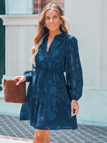 Cupshe Jurk 'Floral' in Blauw
