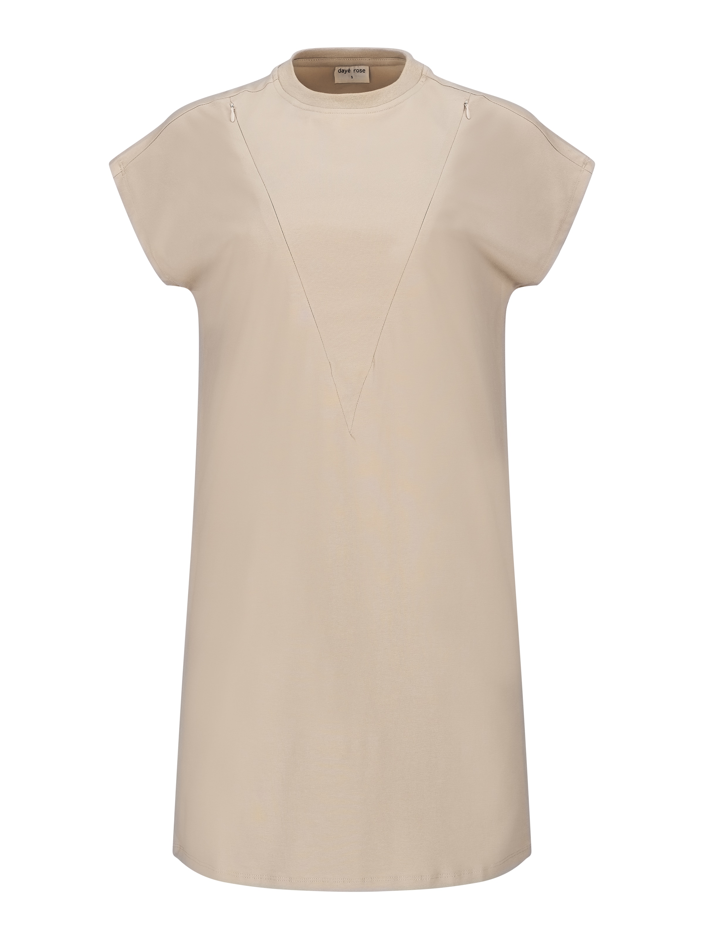dayê rose Blusenkleid‌‌‌‌‌‌‌‌‌ in Beige: Vorderseite