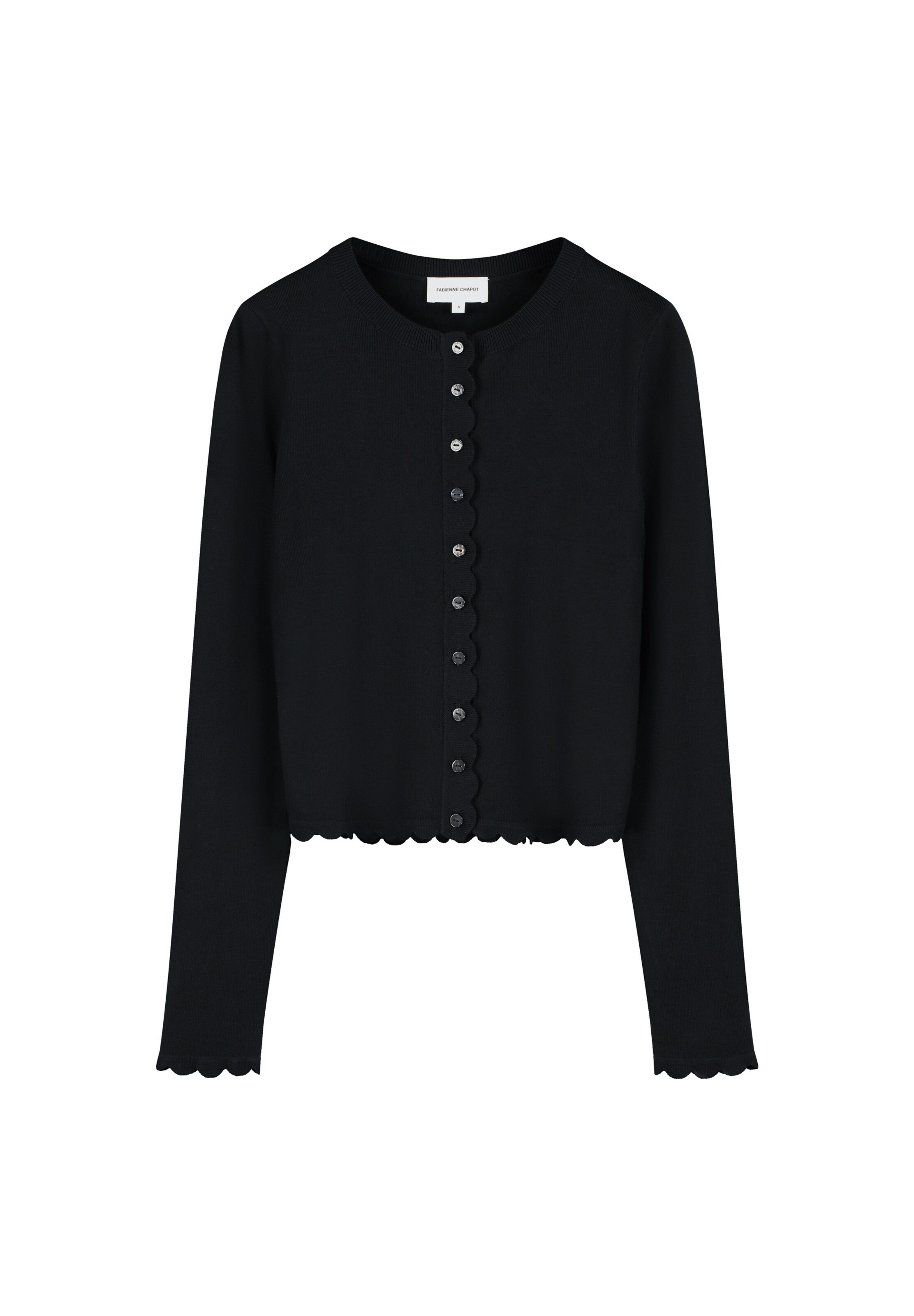 Fabienne Chapot Knit Cardigan in XS in Black, Item view