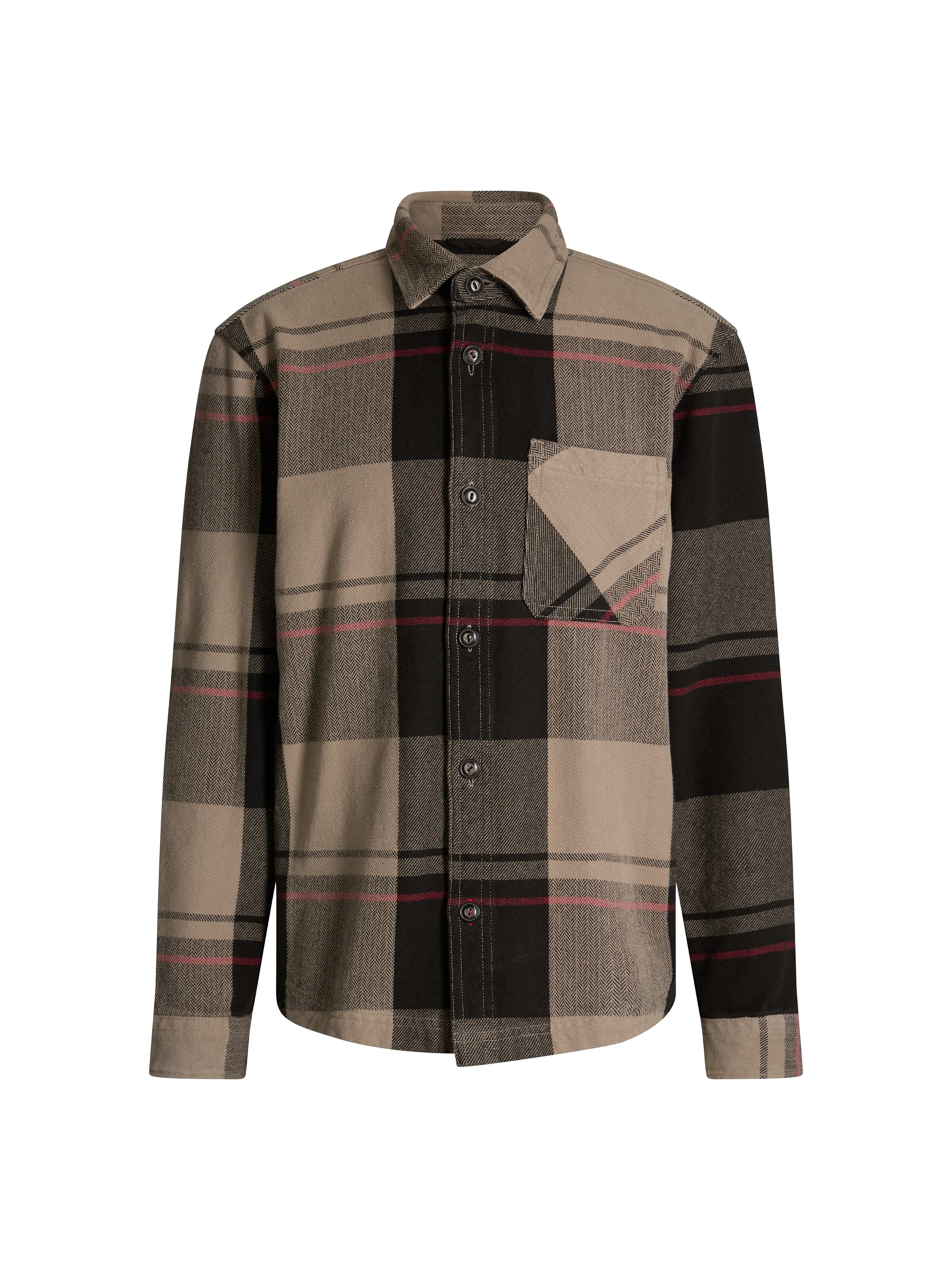 JOOP! Jeans Hemd 'Harvi' in beige / rot / schwarz, Produktansicht