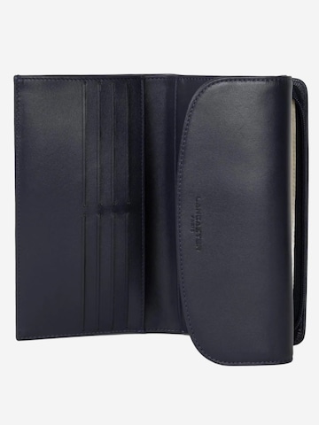 LANCASTER Paris Portemonnee 'Lancaster Compagnon Paris PM Bleu Foncé' in Blauw