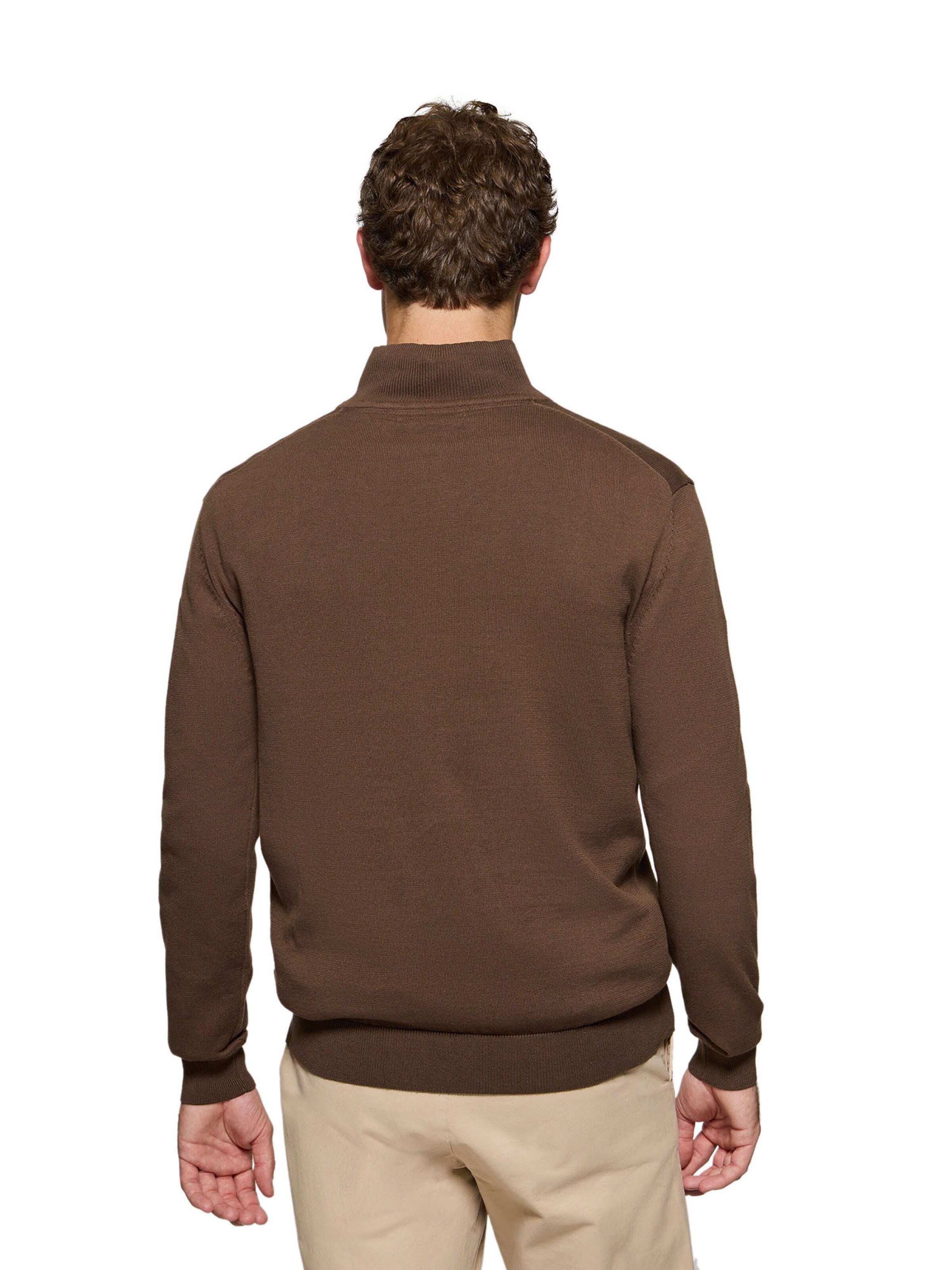 Polo Club Pullover in Braun