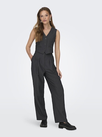 JDY Wide leg Pleat-Front Pants 'Cherry' in Grey