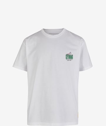 Cleptomanicx Shirt 'Full Time Service' in White: front