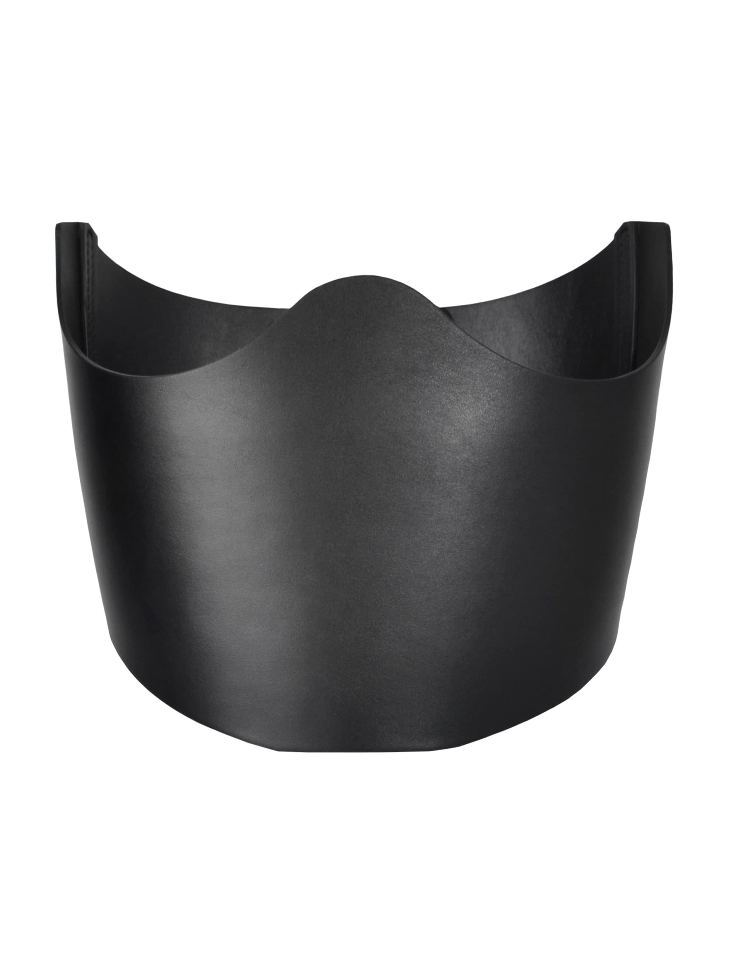 Haute Cuir - Cinturón 'Underbust' en negro: frente