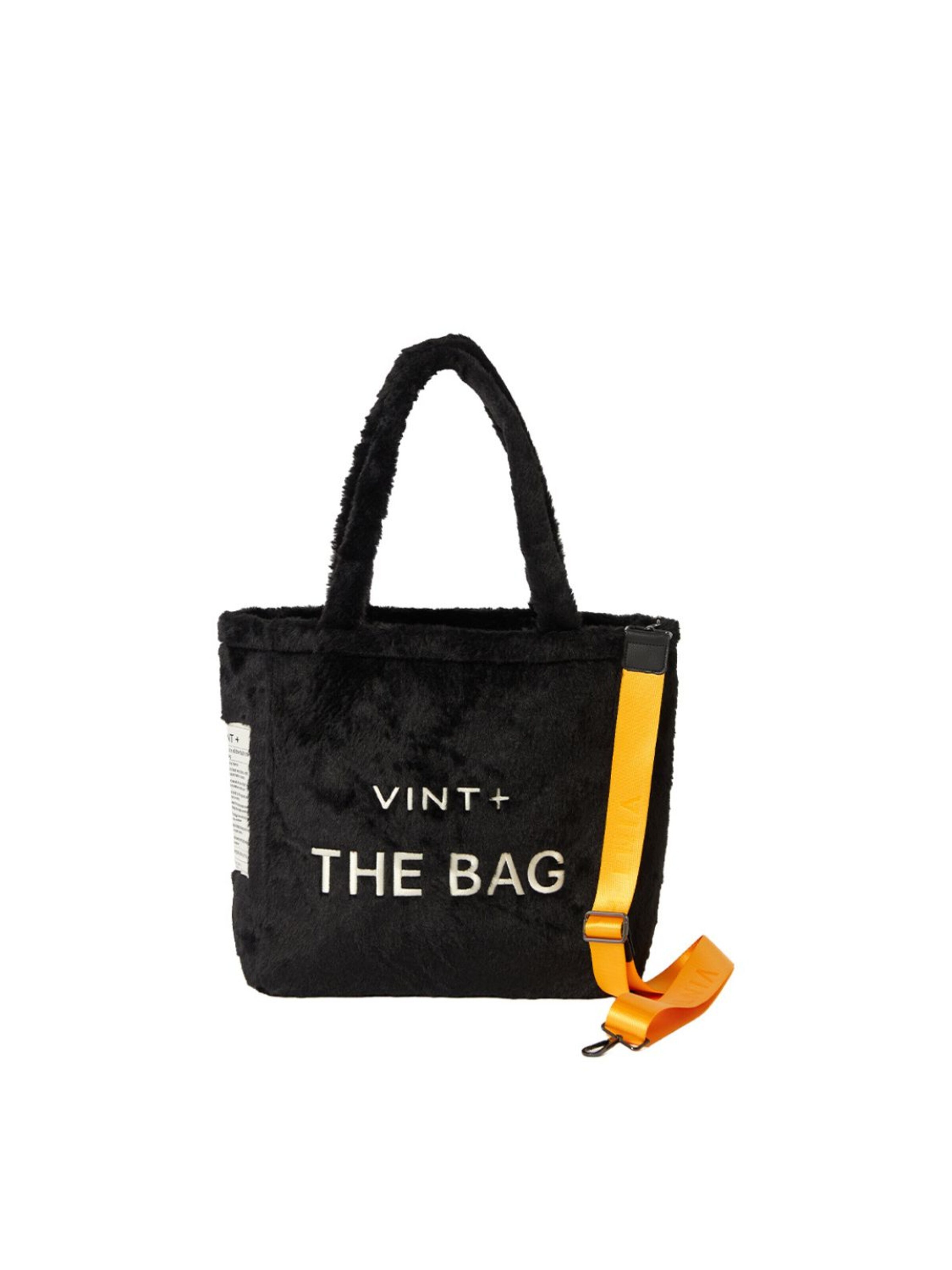 Cabas 'Fluffy Bag Big' VINT+ en noir : devant
