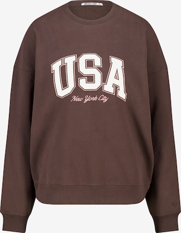 America Today Sweatshirt in Bruin: voorkant