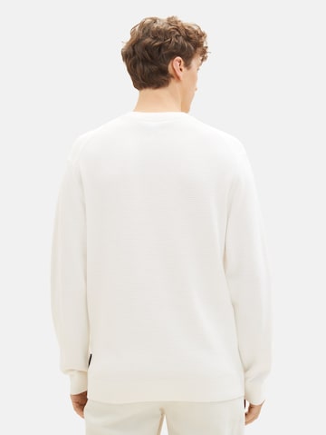 Pull-over TOM TAILOR DENIM en blanc