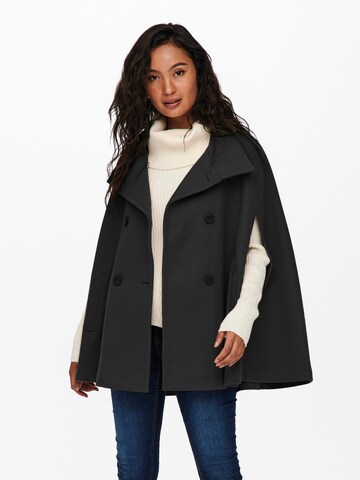 ONLY Cape 'Emma' in Schwarz: Vorderseite