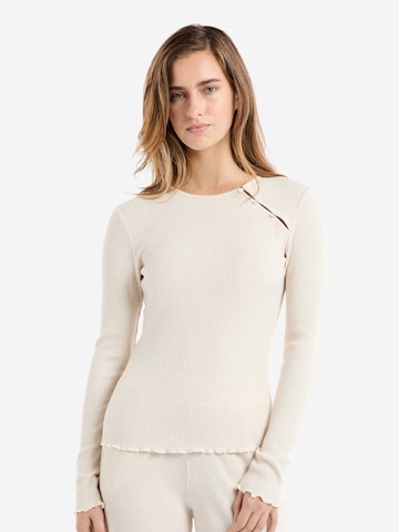 ETAM Slaapshirt 'Jovana' in Beige: voorkant