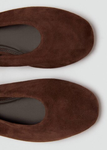 MANGO Ballet Flats in Brown