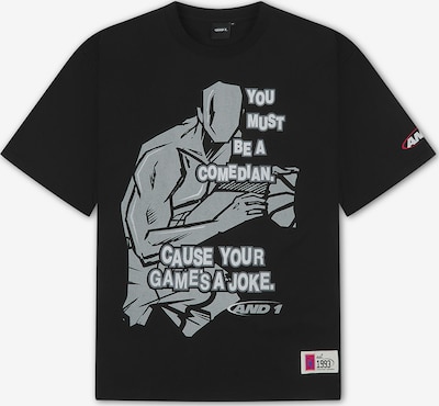 AND1 Paita 'Core Comedian' värissä harmaa / musta / valkoinen, Tuotenäkymä