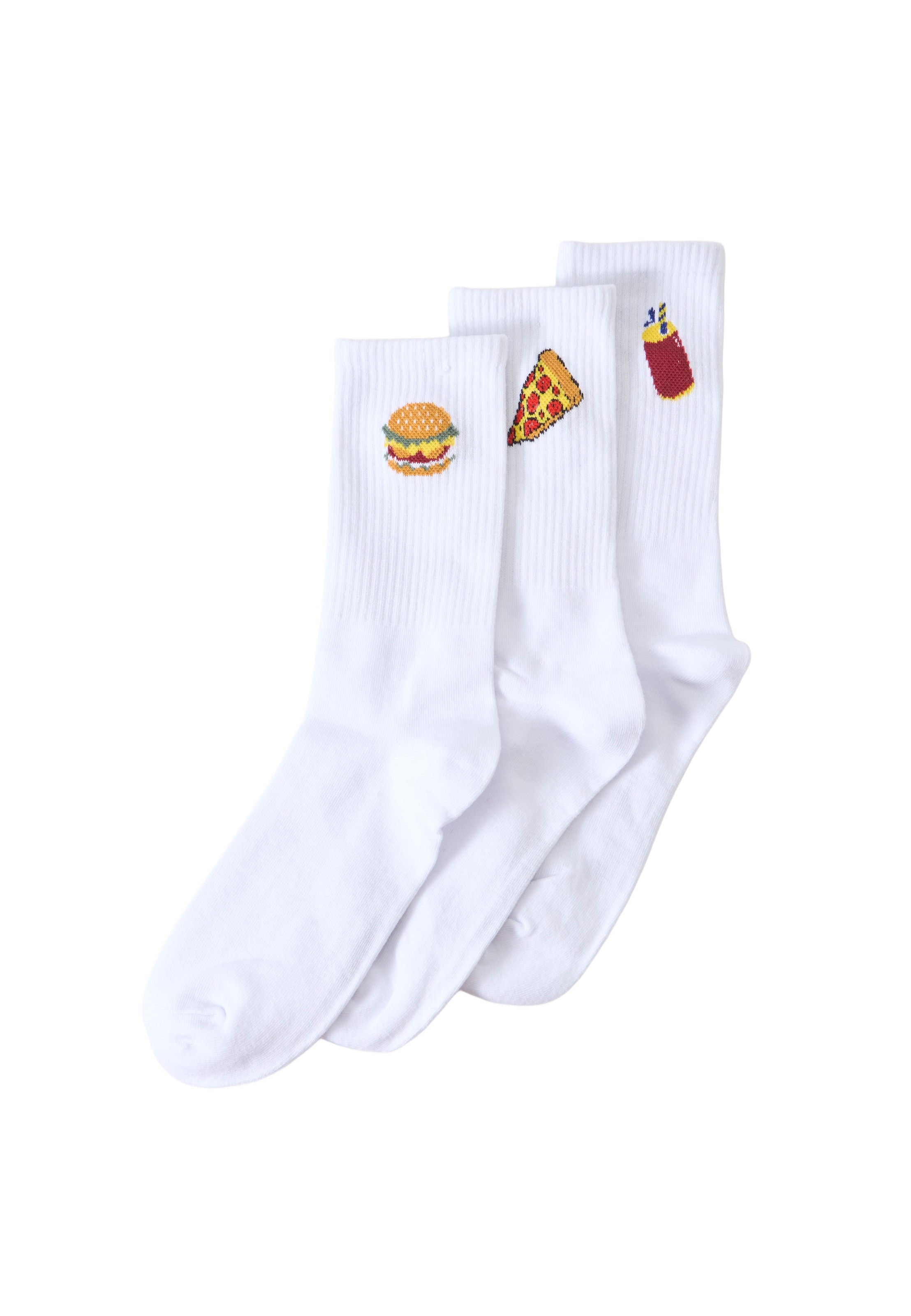 sárga / piros / sötétvörös / fehér JACK & JONES Zokni 'JACFOOD' - 41-46, Termék nézet